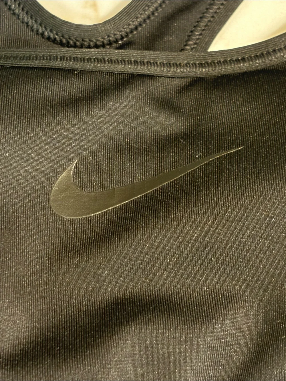 Nike Pro Black Medium-Support Racerback Sports Bra, size Small